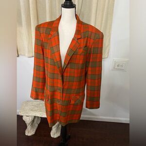 Vintage Howard Wolf Long Jacket Wool Blend Size 12